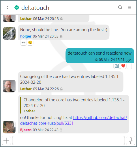 Ubuntu touch reactions