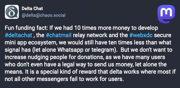 Fediverse funding fact post