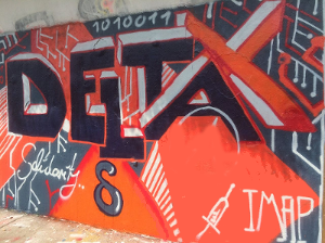 Delta-X graffiti